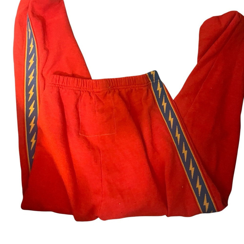 «AVIATOR NATION Women's BoltStripe Sweatpant in Red- - Picture 4 of 4